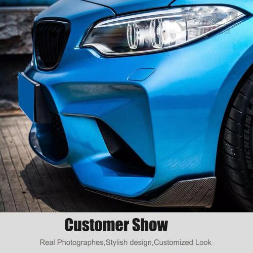 Real carbon front bumper splitters winglet lips for bmw f87 m2 m2c coupe 2016-20