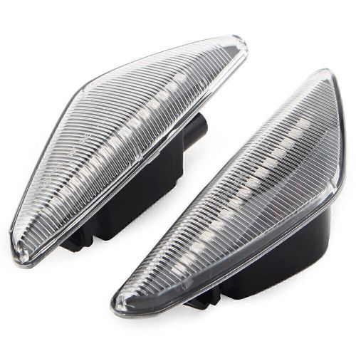 Led dynamic side marker turn signal light clear for bmw f25 e70 e71 x3 x5 x6 us