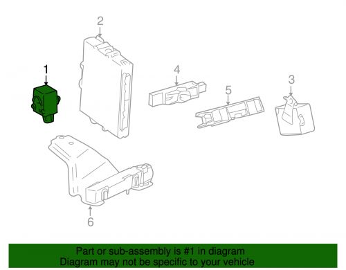 Genuine toyota warning buzzer 89747-0r020