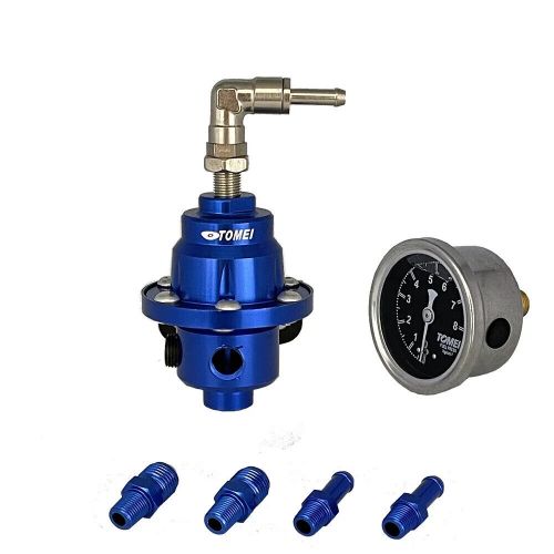 Universal car adjustable fuel pressure regulator with manometer and instructions