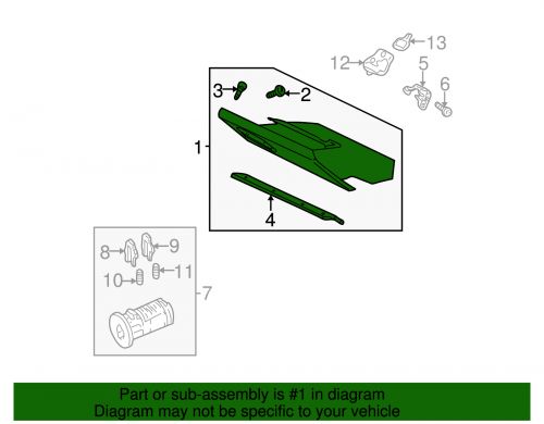 Genuine gm glove box assembly 10432772