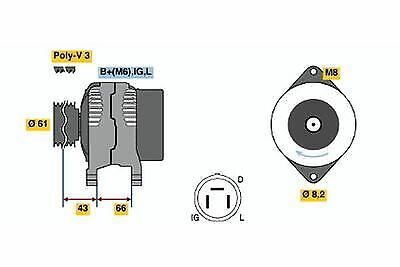 Bosch alternator 0986038471 14v 45a