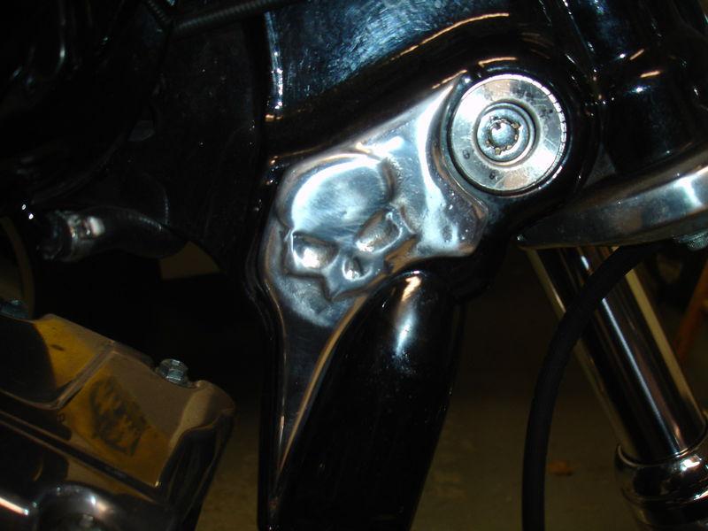 Harley dyna frame insert...skull keyway...