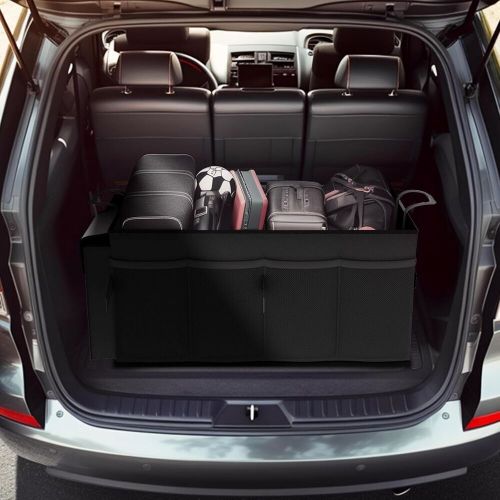 Hotor trunk organizer for car - large-capacity car organizer, foldable trunk org