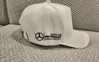 Mercedes amg petronas formula one team embroidered white strapback hat cap