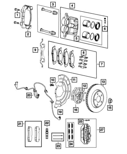 Genuine mopar brake rotor 68340474aa