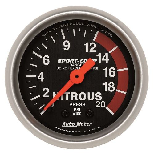 Auto meter 3328 sport-comp nitrous pressure gauge