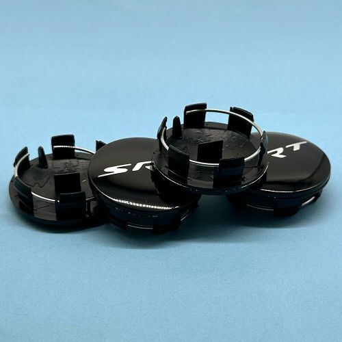 4pcs set gloss black srt wheel center caps for 2011-2022 charger rim hub covers