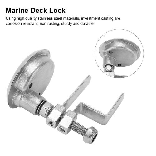 Stainless steel marine deck floor lock highly polishing yacht boat hardware