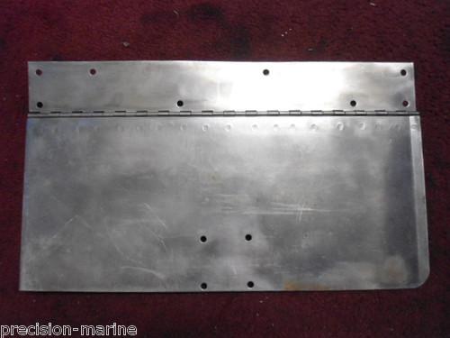 18"x8", stainless steel port trim tab,