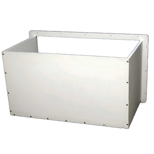 Mako 17170 white 26 1/8 x 14 1/4 inch polyboard boat igloo cooler storage box