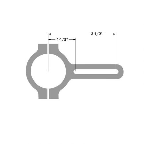 Joes racing products 11272 14&#034; mirror kit bracket length: 2-1/2&#034;