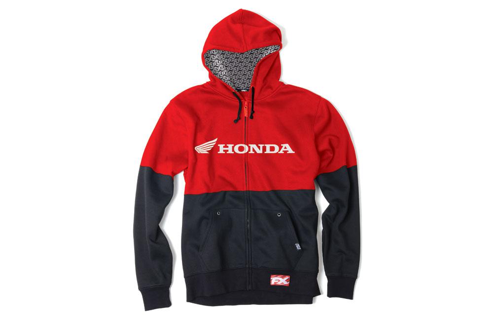 Factory effex honda racing zip up hoody adult