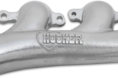 8502-1hkr hooker blackheart ls swap exhaust manifolds - silver ceramic finish