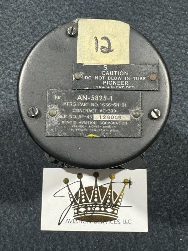 Bendixking 1636-6h-b1 an-5825-1 vertical speed indicator