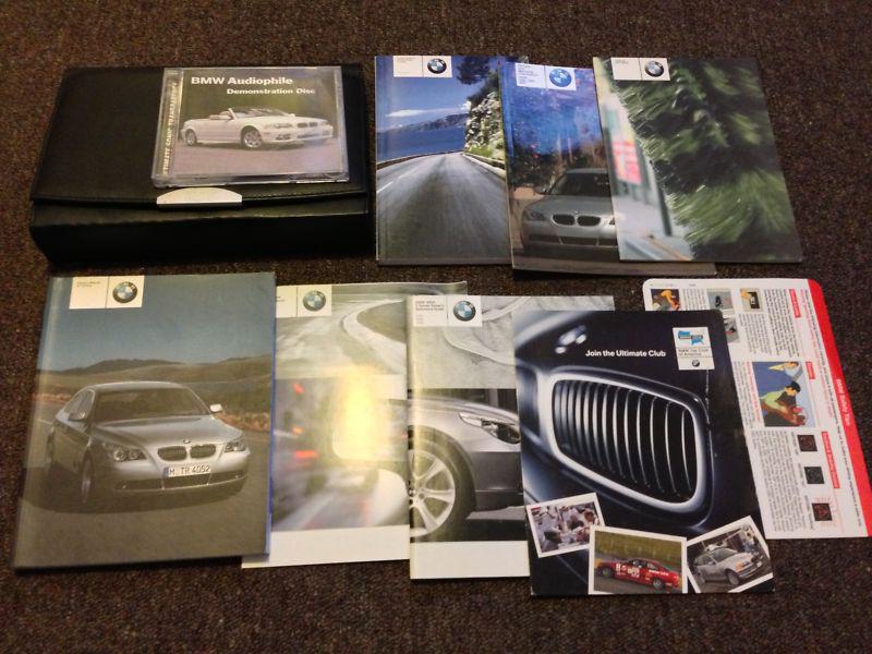 04 2004 bmw 5 series owners manual set