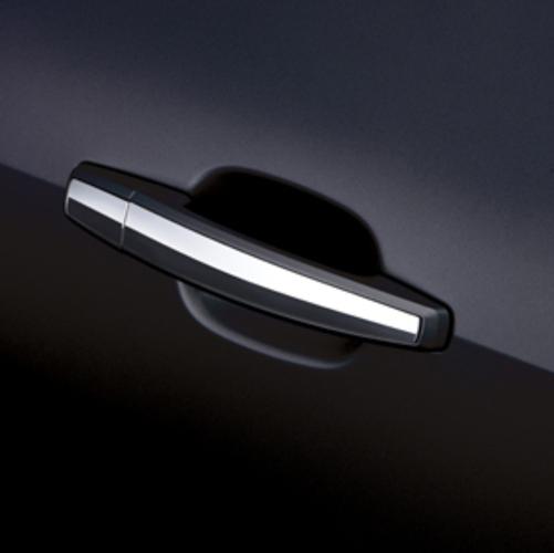 13-14 chevrolet malibu black granite chrome door handle set by gm 22817269