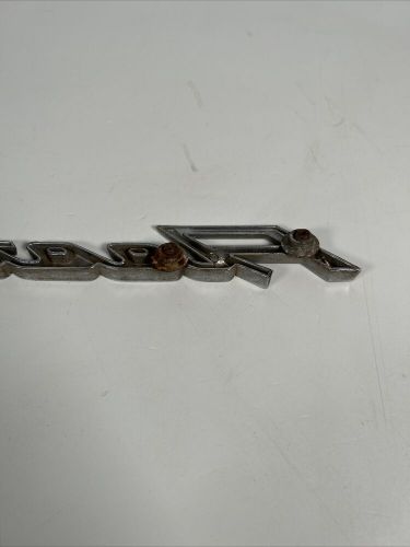 Original 1958 1959 chevy fleetside script emblem 14.75&#034;  p-3753054-c-2