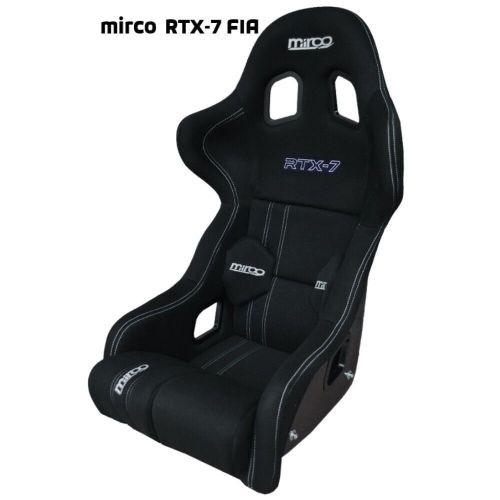 Mirco rtx-7 velour fibreglass fia motorsport race competition bucket car seat