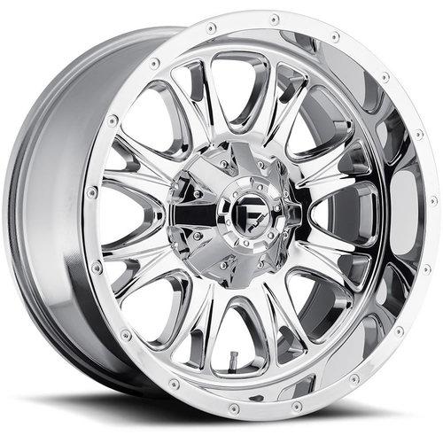 20x10 chrome fuel throttle 8x170 -24 wheels nitto mud grappler 38x15.5x20