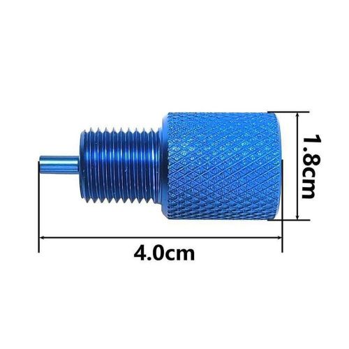 Proportioning valve bleeder tool combination exhaust for pv2/pv4 metal