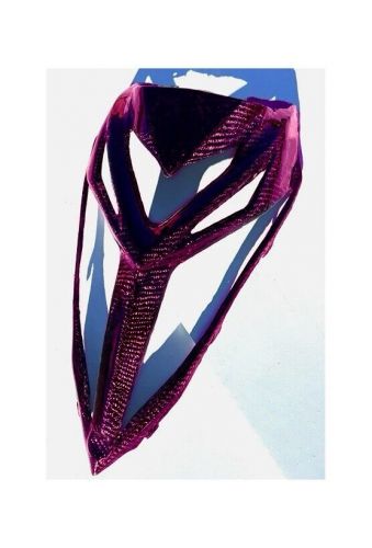 For yamaha raptor 700r front grill nose hood 2013-2024 real carbon fiber pink