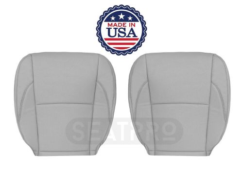 Fits 2007-2012 lexus es350 base, luxury front bottom seat cover gray perforated