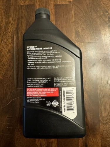 Mercury marine/mercruiser new oem 4-stroke engine oil, 25w-40 1qt., 92-8m0078627