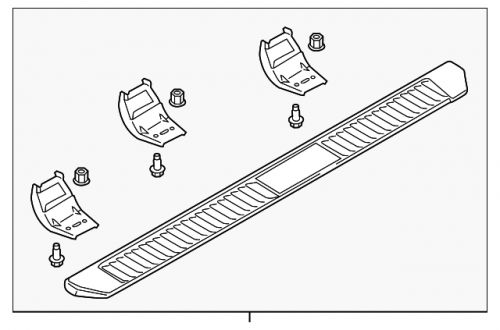 Genuine ford running board hc3z-16450-bc