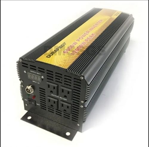 Durafied 6000/12000w watts 12v dc to 120v volts ac power inverter!!