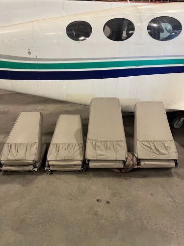 1955 beechcraft f35 bonanza cabin seats pilot, co pilot, rear bench baron