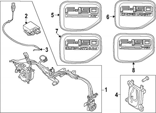 Genuine ford drive motor battery pack charging port door nl3z-10370-daf