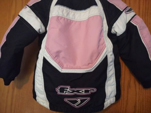 Sweet! fox racing fxr girls sz 6 snowmobile jacket pink youth excellent con.