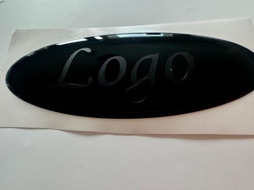 Custom gel badge overlays, ford s-max titanium   full set, black on black