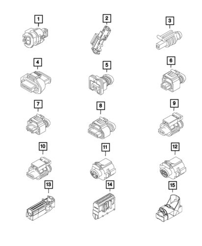 Genuine mopar electrical connector 68122933aa