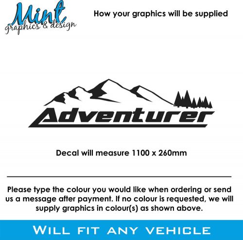 Mercedes vito motorhome camper bonnet van graphics decal campervan  081