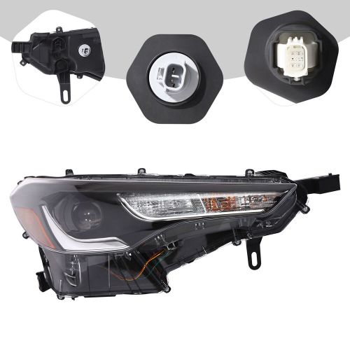 Right side led lamp headlight w/bulb for 2022-2023 toyota corolla cross l/le