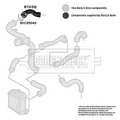 Turbo hose bth1512 borg &amp; beck charger 1j0145838af 1j0145838s 1j0145838f quality