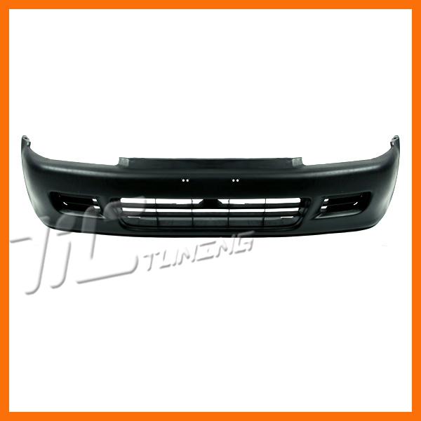 1992-1995 honda civic front bumper facial cover wo primered 2/3dr cpe hb raw blk