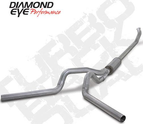 Diamond eye exhaust- 04-07 dodge 4" alum-turbo back dual