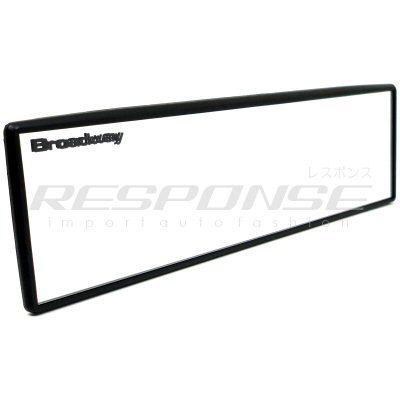 Broadway rear view mirror 270mm flat aluminum plated universal fit bw-844 jdm