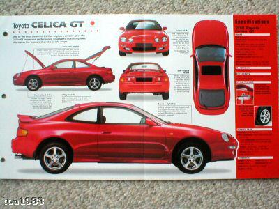 1997 / 1998 toyota celica gt imp brochure