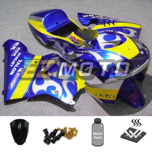 Fairing pack w/ windscreen & bolts for honda nsr250r mc28 pgm4 1994 1995 1996 ai