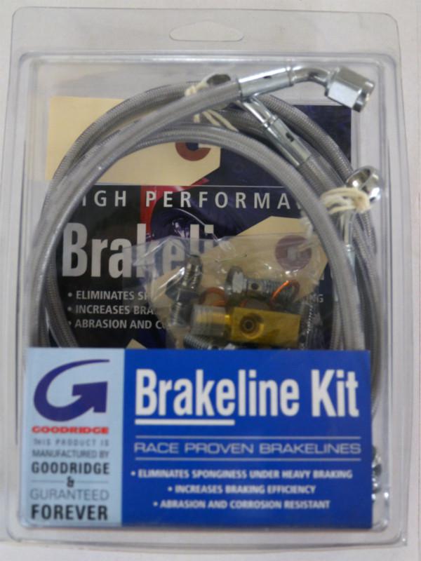 Kawasaki 05-08 vulcan vn2000 goodridge braided stainless front brake line +10"