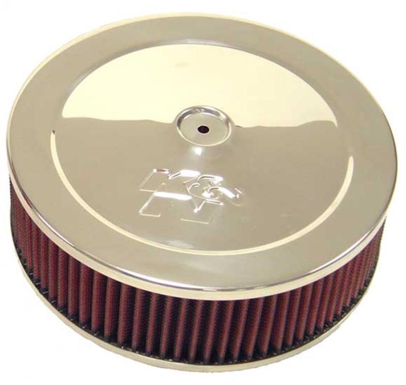 K&n filters 60-1080 - custom air cleaner assembly; 9 in.; stainless steel; neck