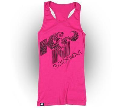 K&n tank top sleeveless cotton berry k&n logo k&n motorwear women's x-large each