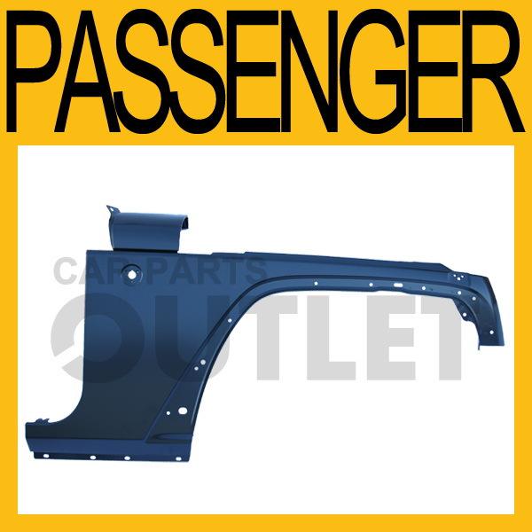 07 08 jeep wrangler primed fender assembly new right replacement r/h