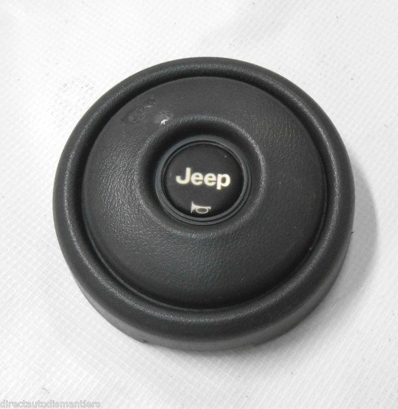 Jeep cj wrangler cherokee wagoneer horn button steering wheel pad cover gray