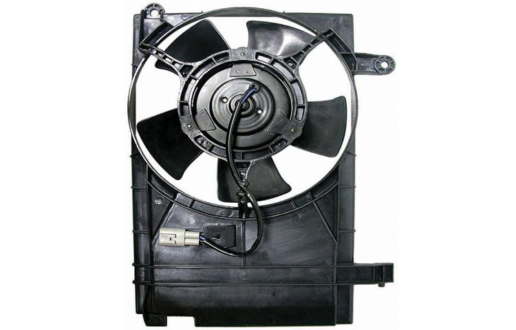 Replacement ac condenser cooling fan assembly 04-04 2004 chevy aveo 96536520