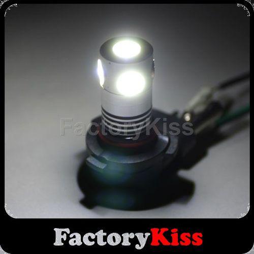 Fk 2 x car bulbs 9005 hb3 high power 5w led xenon-white fog day light #973